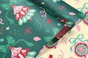 Christmas ornaments confetti pattern, a Pattern Graphic by Carpet Tapete Pretzel (Thumbnail 5 of 11)