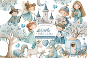 Little Kingdom Watercolor Clipart, an Illustration by MockupWizard (Thumbnail 1 of 5)