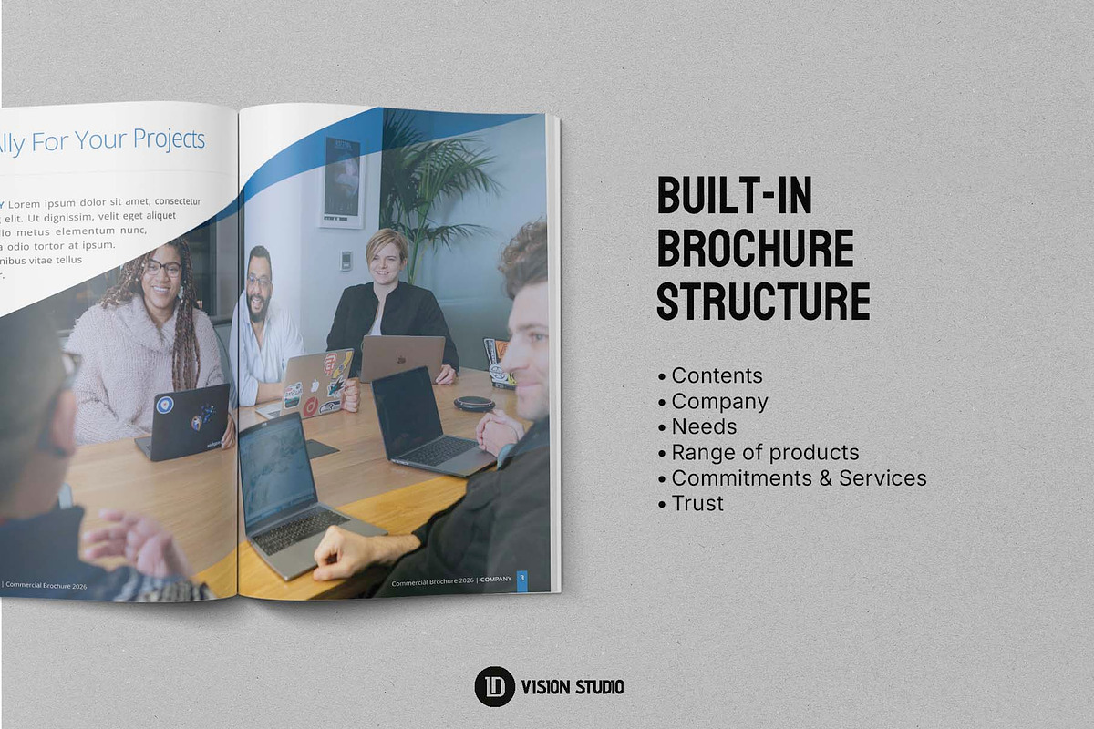 Building Brochure Canva InDesign, a Brochure Template by ID Vision Studio (Photo 5 of 15)