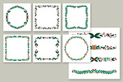 Floral Christmas Dividers and Frames, a Background Graphic by Revoltan Studios (Thumbnail 2 of 3)