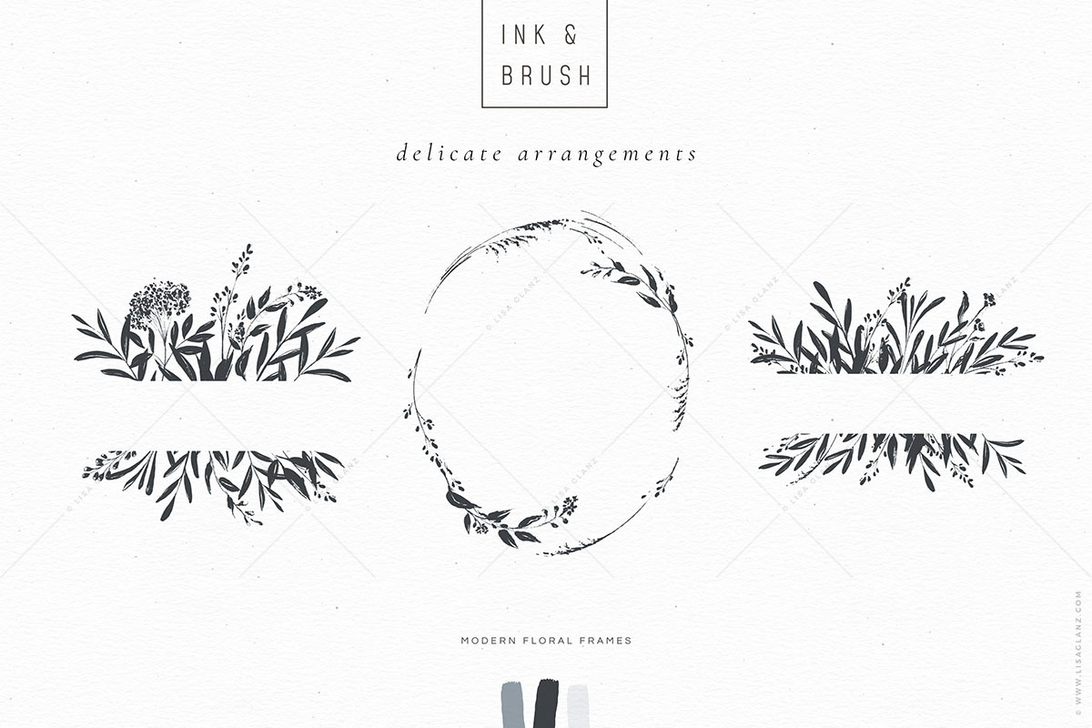 Ink botanicals, logos & patterns, a Texture Illustration by Lisa Glanz (Photo 16 of 32)