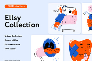 Ellsy Illustration Collections, an Education Illustration by Welovegraphics