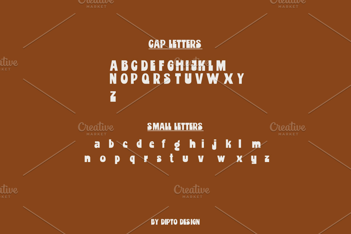 Triptik-Psychedelic Typeface, a Sans Serif Font by Dipto design (Photo 4 of 6)