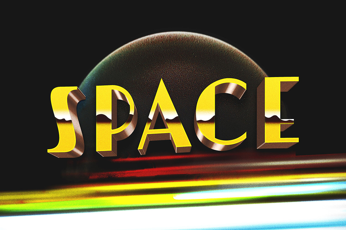 80s Text and Logo Effects, a Layer Style Add-On by MahmoudWally (Photo 5 of 12)