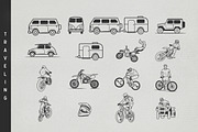 100+ PREMIUM HANDDRAWN ADVENTURE SET, an Object Graphic by Vibesteam (Thumbnail 5 of 13)