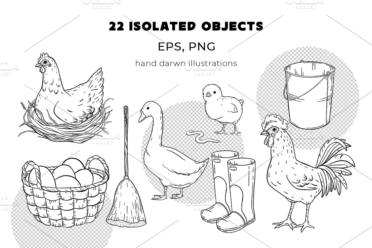 Rise and Shine vector Farm Clipart, an Animal Illustration by Eves_Aquadreams (Photo 2 of 15)