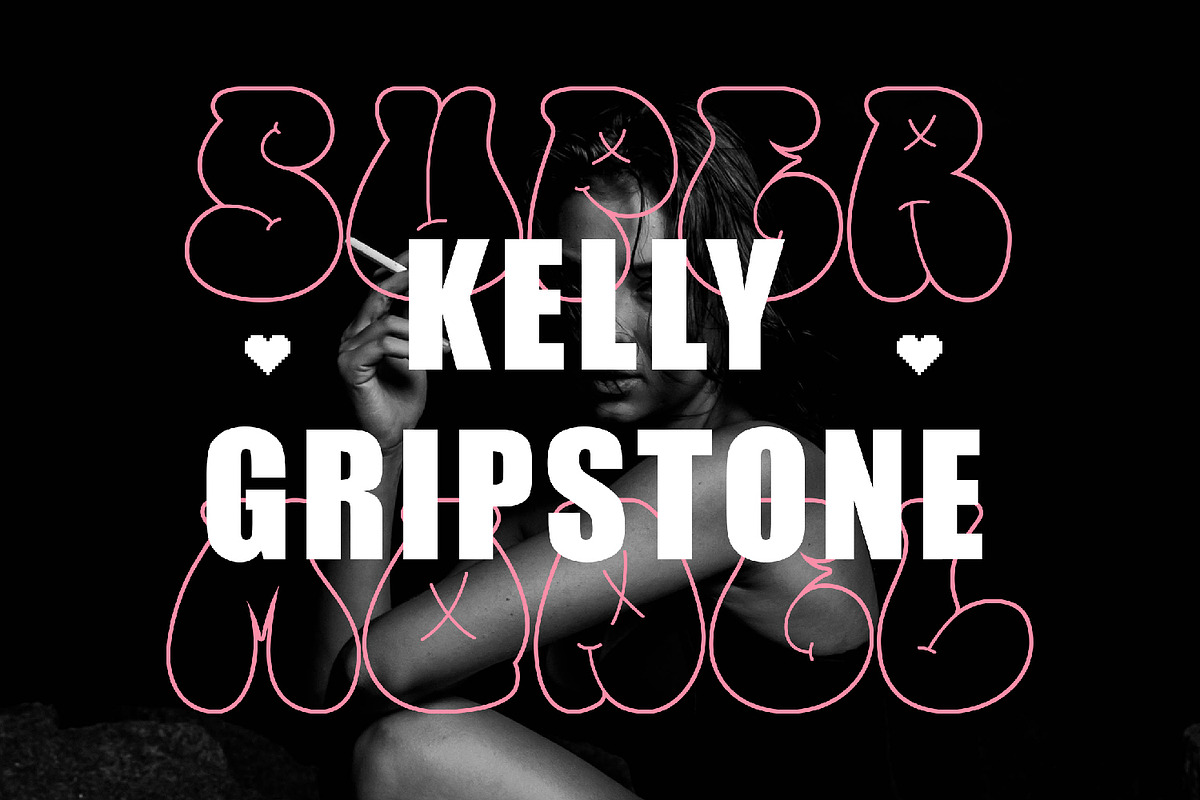 Bubble Spray - Grafitti Font, a Handwritten Font by AQR Studio (Photo 3 of 7)
