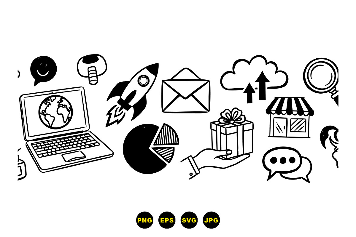 Business Icon SVG Collection, an Illustration by designvectx (Photo 3 of 3)