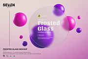 Circle Frosted Glass Mockup, a Wearable Device Mockup by Se٧enStudio (Thumbnail 2 of 2)