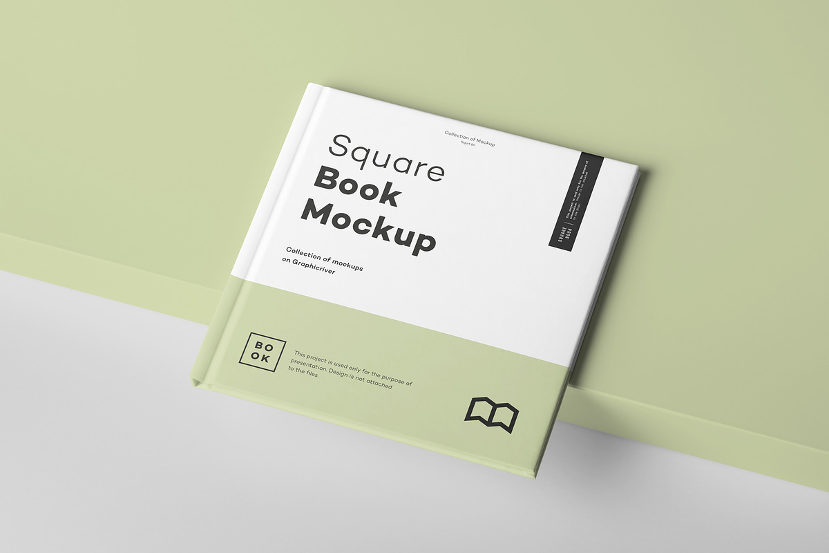 Square Book Mock up 2, a Books & Magazine Mockup by Yogurt86 (Photo 2 of 18)