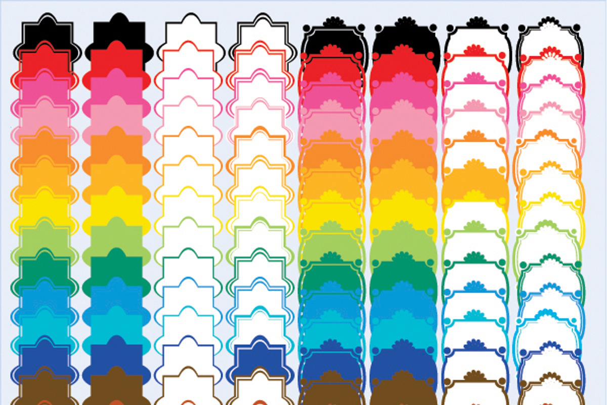 Colorful Frames and Labels AMB-476