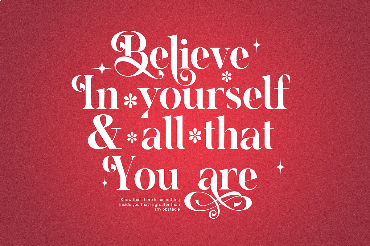 Hubein Kamaru Elegant Ligature Font, a Serif Font by Graphicxell (Photo 3 of 22)