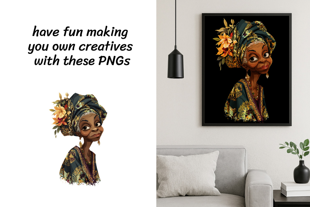 Stylish Mature Black Ladies, a Person Illustration by InkyQueenArt (Photo 3 of 5)
