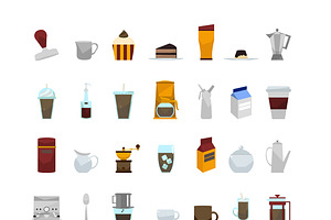 It's Coffee Time Digital Clipart, a Solid Icon by Cozy Cat Design