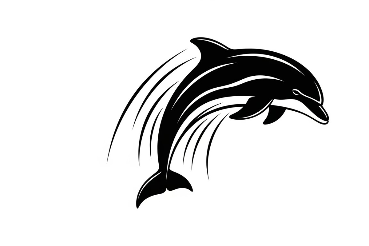 dolphin jumping silhouettes, an Illustration by Amazin_art (Photo 22 of 31)
