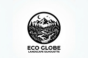 60 Eco Globe Landscape Silhouette, a Technology Illustration by Amazin_art (Thumbnail 43 of 44)