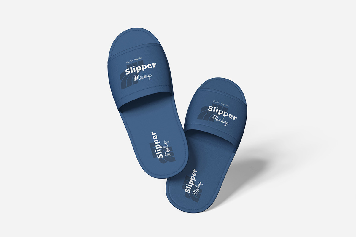 Hotel Slipper Mockup, an Advertising Mockup by Indah (Photo 5 of 6)