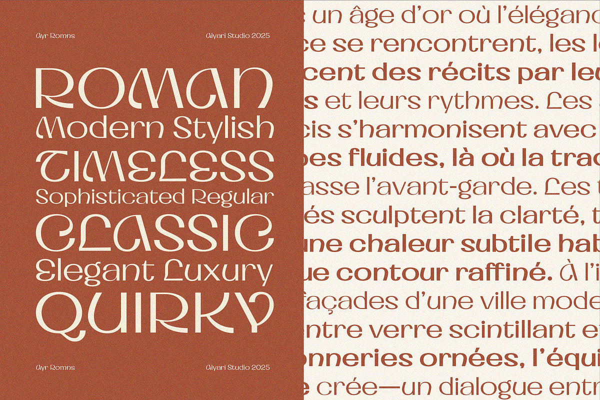 Romns Font Family, a Sans Serif Font by Aiyari (Photo 7 of 13)