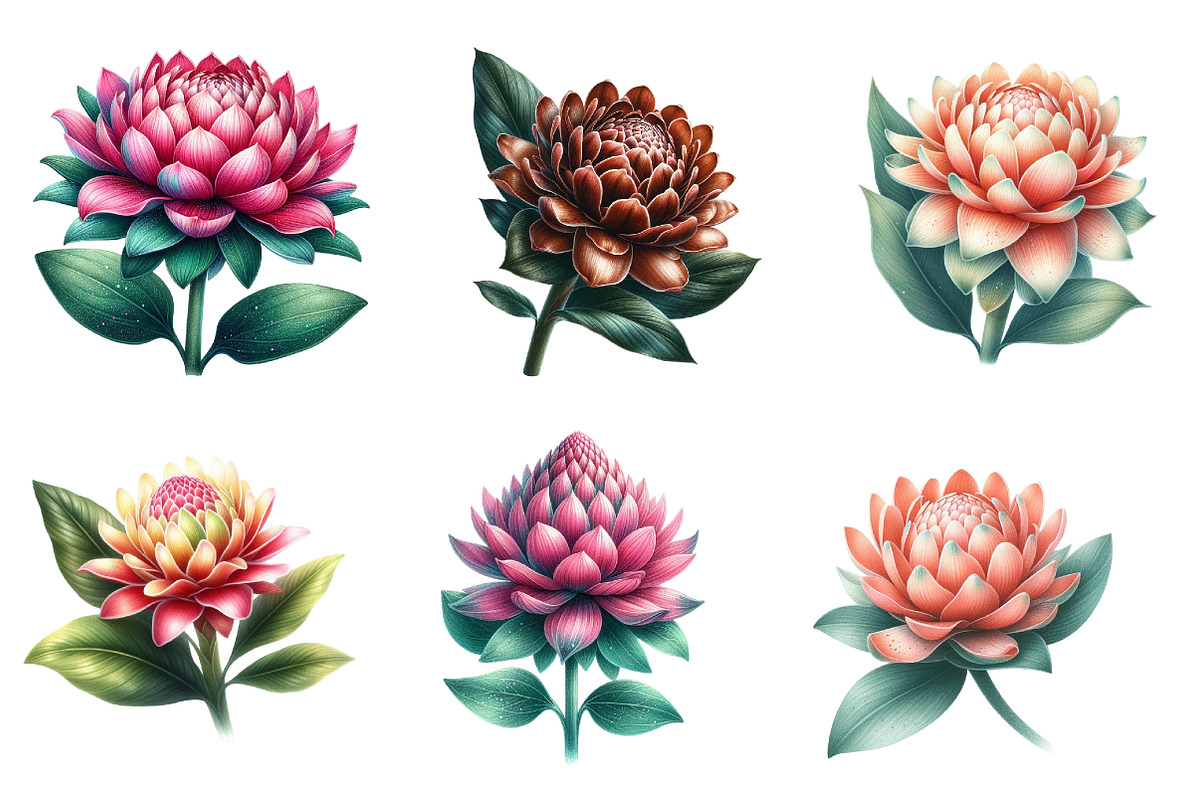 Whimsical Dahala flower spring, an Illustration by Designworld (Photo 2 of 4)