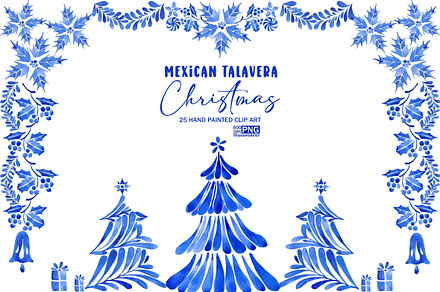 Mexican Talavera Holiday Clipart