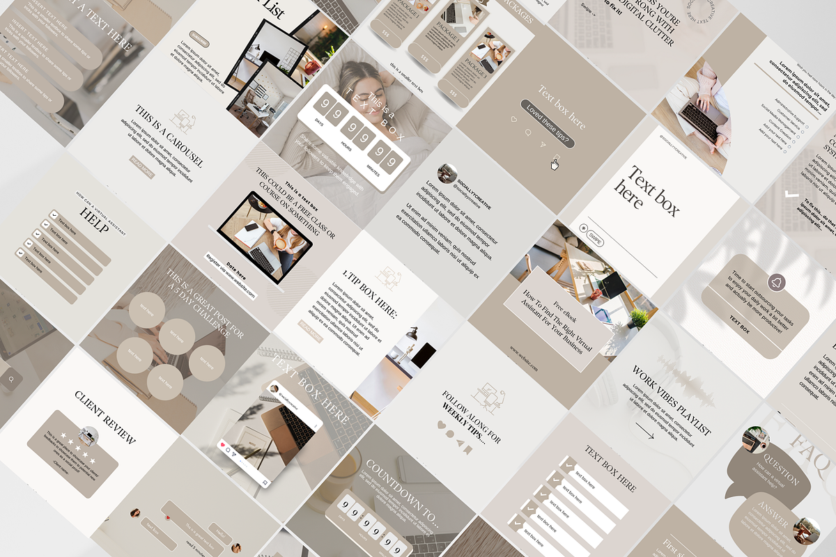 Virtual Assistant Instagram Template, a Social Media Template by SociallyyCreative (Photo 5 of 9)
