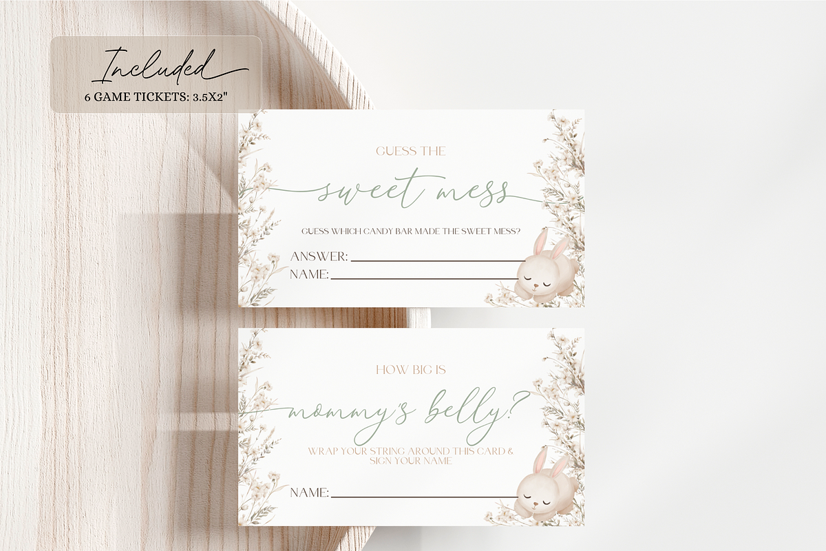 Somebunny Baby Shower Games Package, an Invitation Template by Digital_Mind (Photo 5 of 9)