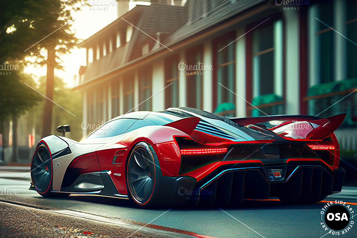 Supercar in the City Illustration, a Wallpaper Graphic by Other Side Art (Photo 3 of 8)