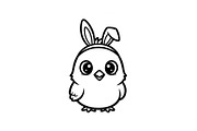 Cute Easter Chick Hatch Vector Bundl, an Illustration by jahid234 (Thumbnail 5 of 51)