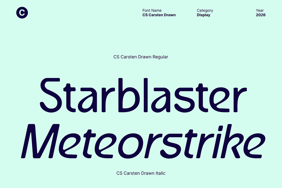 CS Carsten Drawn, a Sans Serif Font by Craft Supply Co. (Photo 4 of 8)