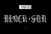 Intro Offer 50% Black Sun, a Blackletter Font by Oui Studio (Thumbnail 1 of 10)
