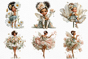 Whimsical Spring Fairy Clipart Png, an Illustration by Craft Nest (Thumbnail 4 of 11)