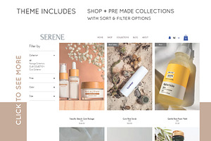 Wix Website Template SERENE