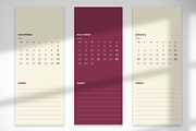 Red Plum 2025 Monthly Calendar, a Print Template by McLittle Stock (Thumbnail 6 of 6)