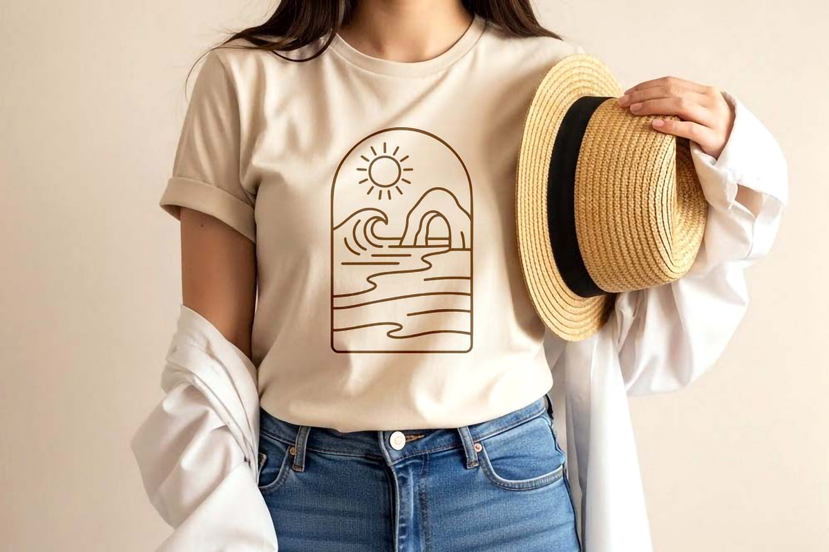 Beach Scene Bundle, Summer Line Art, a Seasonal Illustration by Pretty Meerkat (Photo 6 of 7)