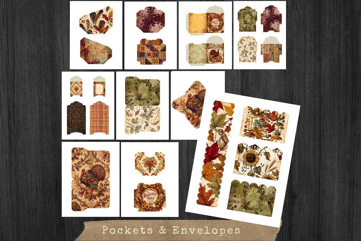 Thanksgiving junk journal Kit, an Object Graphic by ThatsDesignArt (Photo 21 of 21)