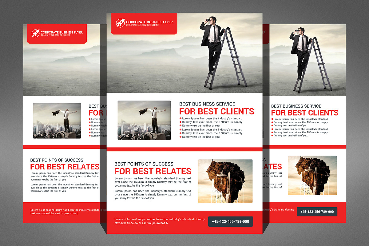 Modern Business Flyer Bundle, a Flyer Template by Graphic Templates (Photo 3 of 6)