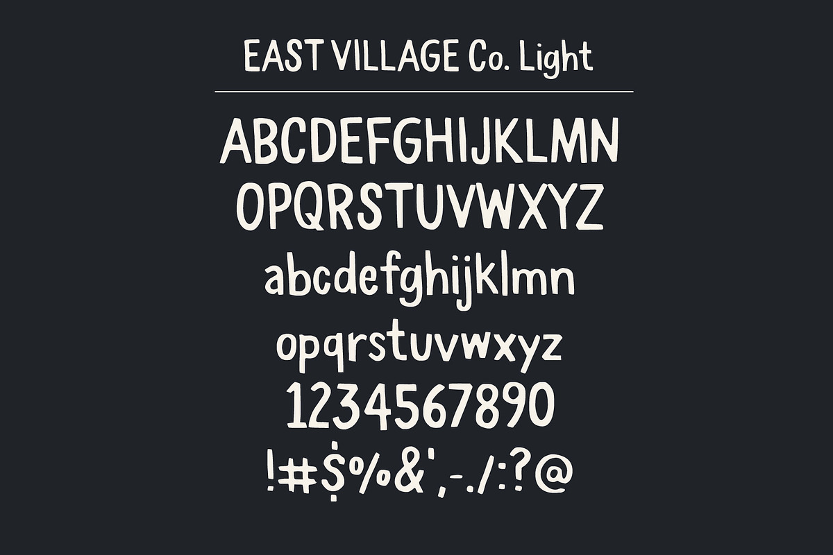 East Village Bold Handwritten Font preview 4