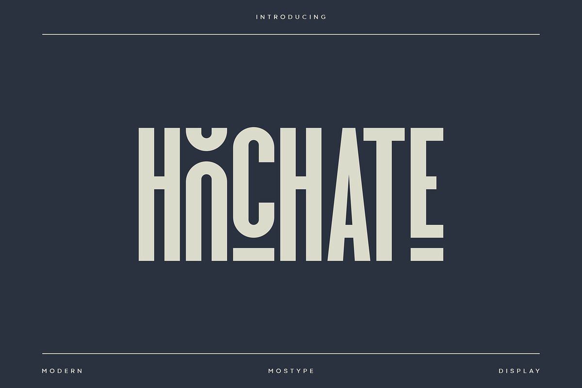 Hochate - Modern Luxury Typeface, a Font by Letterna (Photo 1 of 4)