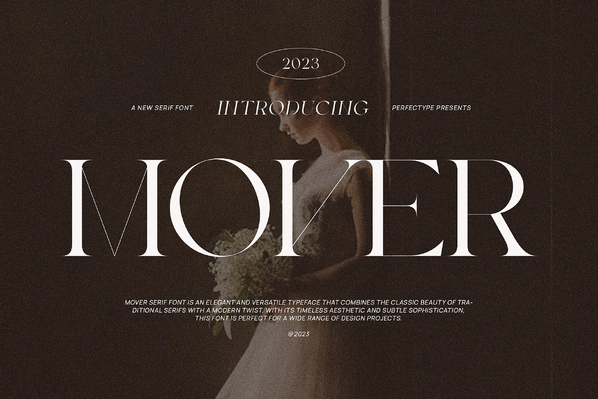 Mover Elegant Serif Font Typeface, a Serif Font by Perfectype (Photo 1 of 7)