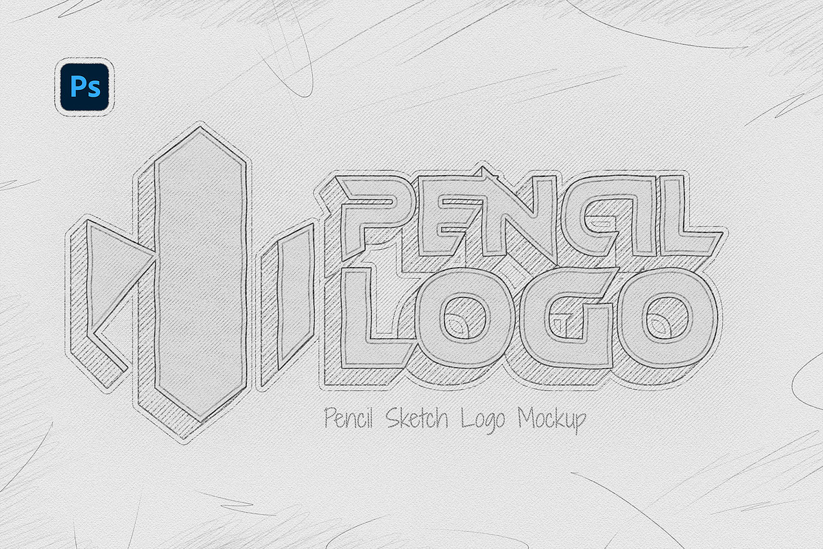 Pencil Sketch Logo Mockup, a Mockup by Andrew Skoch Design (Photo 1 of 4)