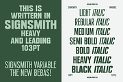 SFC Signsmith Variable Font, a Sans Serif Font by Skilline Supply Co. (Thumbnail 19 of 21)