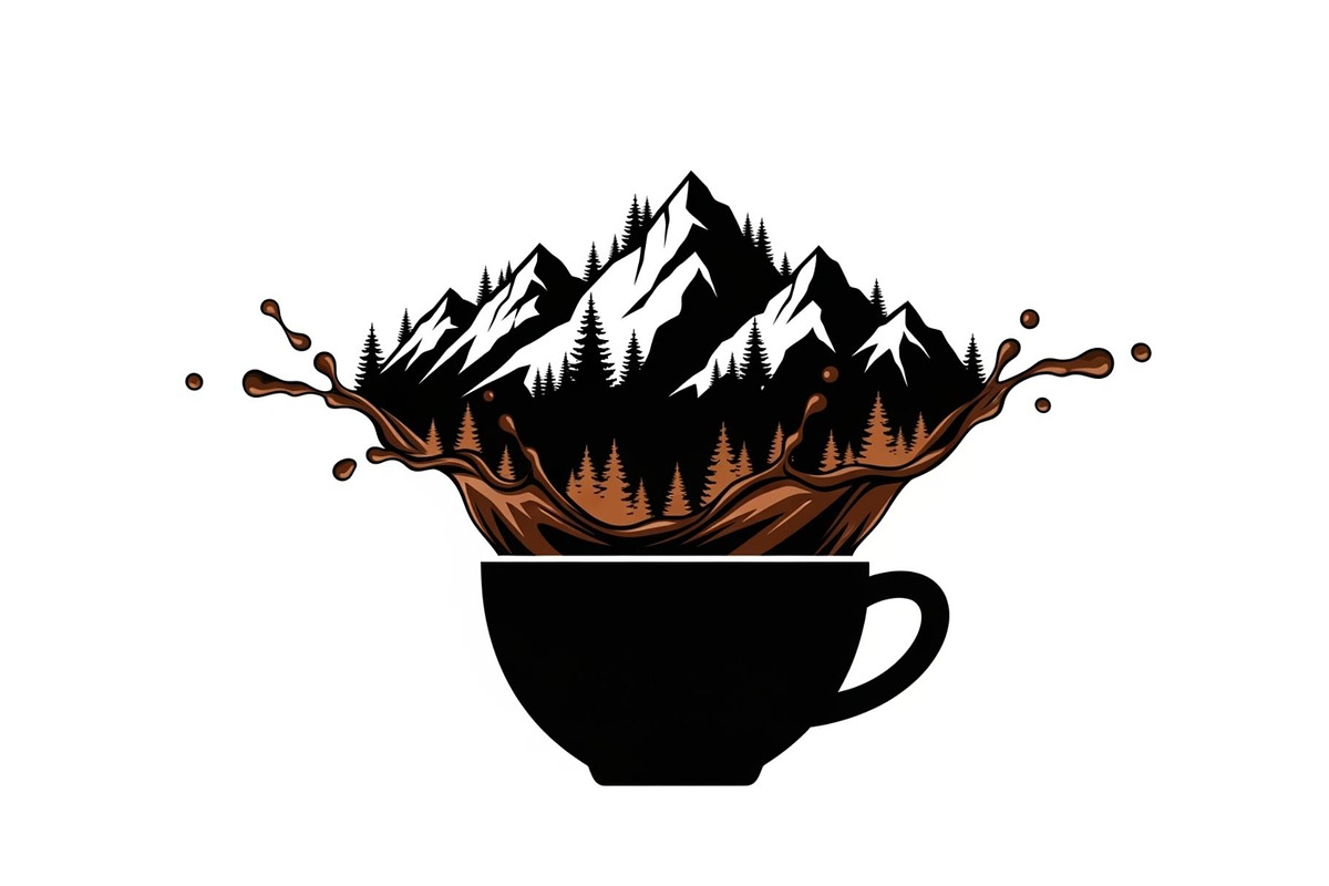 Mountain Coffee Cup Bundle, an Object Illustration by yasushie (Photo 11 of 31)
