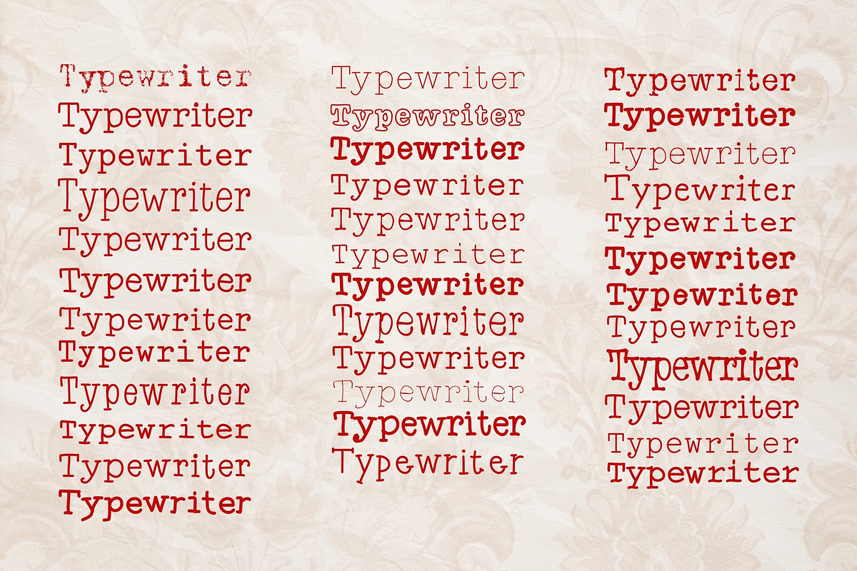 Typewriter Font Bundle – 33 Fonts!, a Slab Serif Font by HipFonts (Photo 2 of 14)