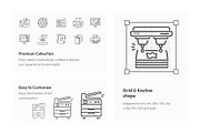 Print Method Icon Collection, an Outline Icon by Prosymbols (Thumbnail 3 of 5)