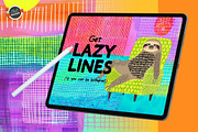 Lazy Lines Procreate Texture Pack, a Brush Add-On by Mels Brushes (Thumbnail 9 of 9)