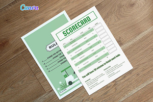 Pub Golf Crawl Scorecard, a Templates & Theme by iloveTemplate