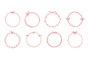 Bow circle coquette frames, an Object Graphic by Elena Pimukova (Thumbnail 1 of 9)