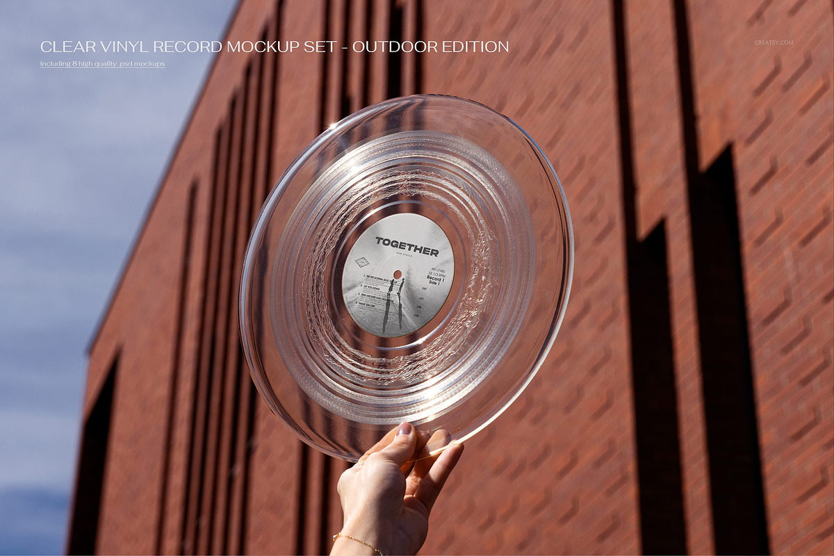 Vinyl Record Mockup Bundle, a Merchandise Mockup by creatsy5 (Photo 10 of 28)