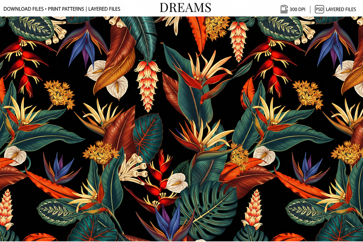 Nueva Tropical Seamless Pattern 2026, a Pattern Graphic by Luiz da Rolt Grathwohl (Photo 1 of 15)