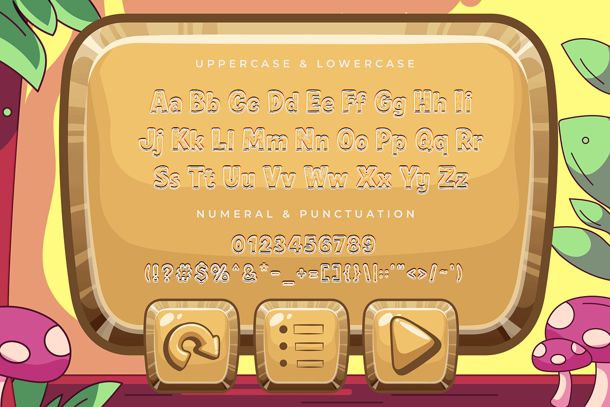 Wood Play – Modern Kids Font, a Sans Serif Font by overlaytemplates (Photo 4 of 5)